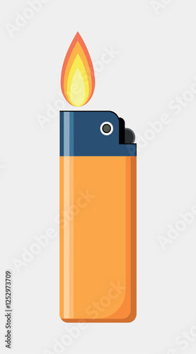 gas lighter vector illustration