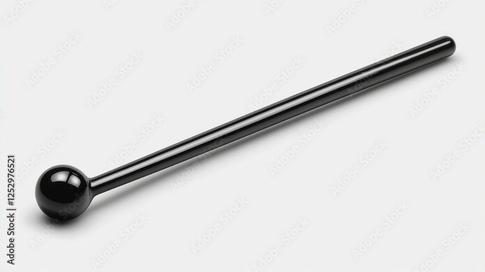 Black mallet on white background, studio shot Black mallet on white background, studio shot