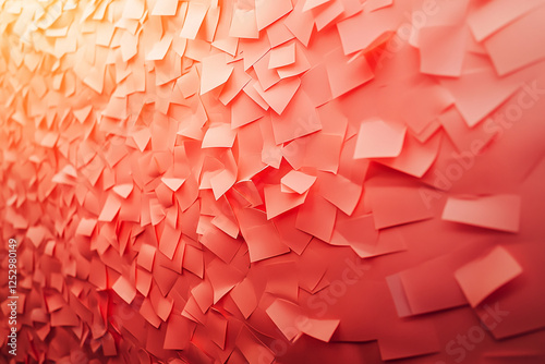 Close-up image of a wall covered with colorful sticky notes, showcasing the organized chaos of creative brainstorming or planning, symbolizing productivity and creativity. photo