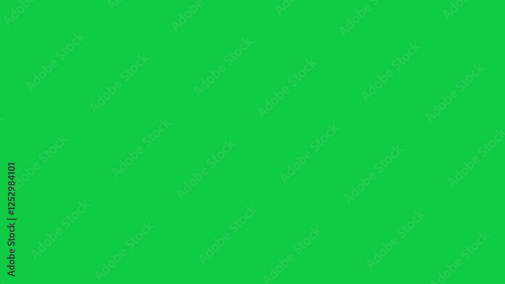 Colorful green screen animated cartoon transition with abstract shapes and dynamic effects, perfect for enhancing your video projects with creative and energetic motion.