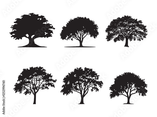 Dog vector silhouette illustration