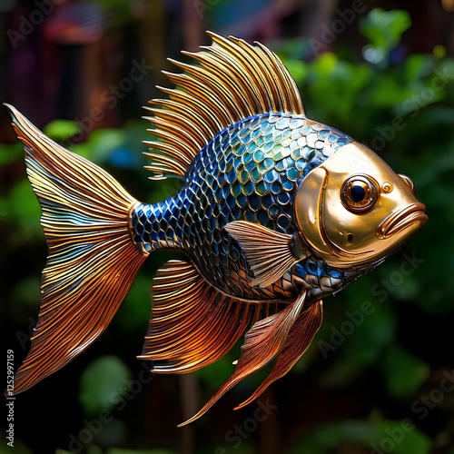 Metallic fish 