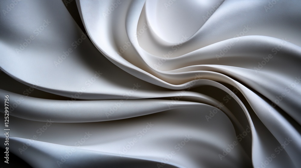 Fototapeta premium Abstract Swirling Drapery: A Study in Light and Shadow