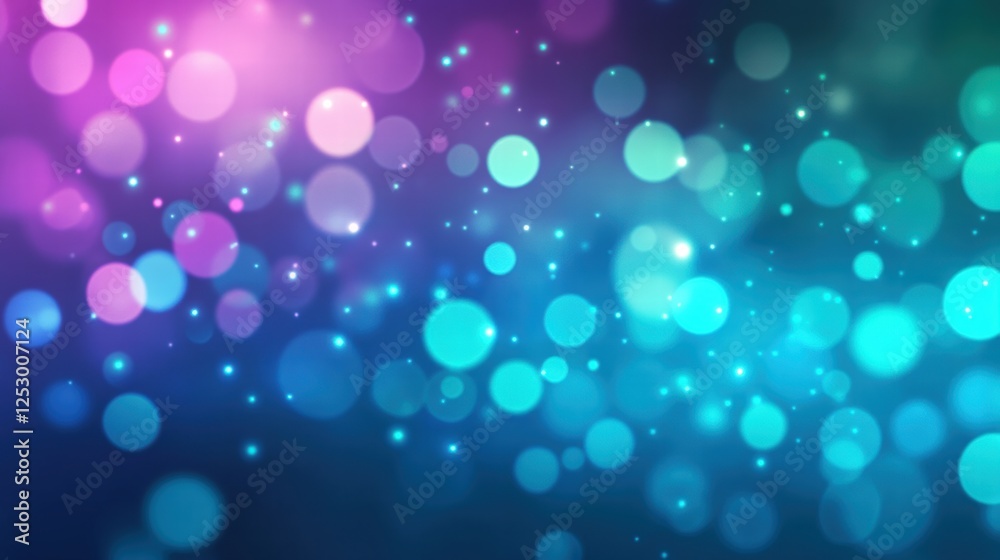 Obraz premium A luminous background with bright cyan and neon