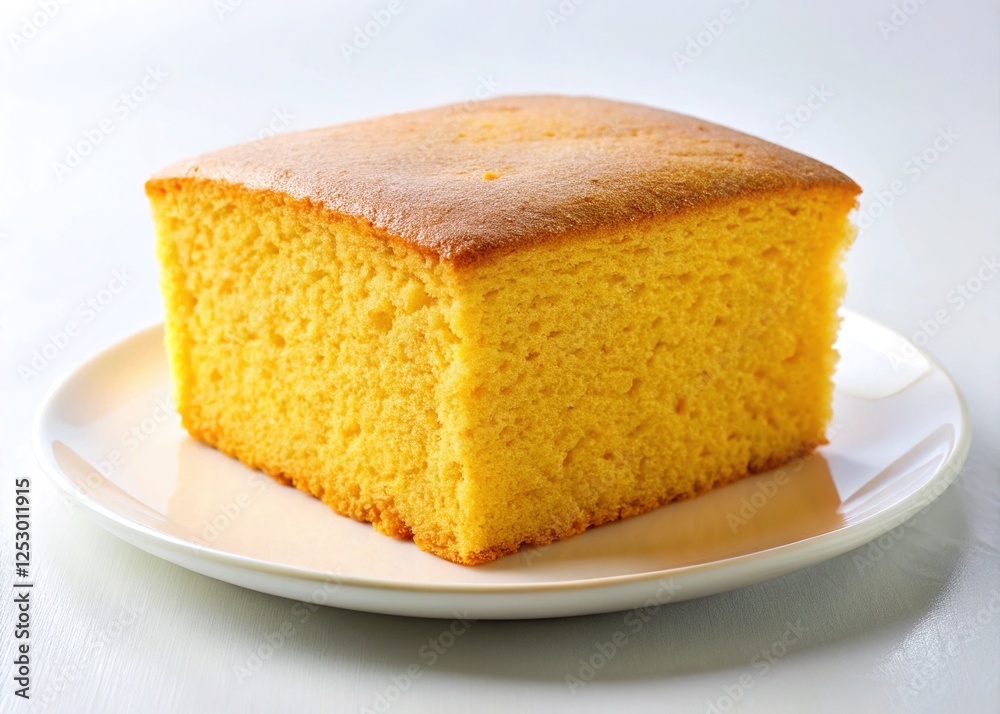 Plain Molly Cake on a White Plate Plain Molly Cake on a White Plate