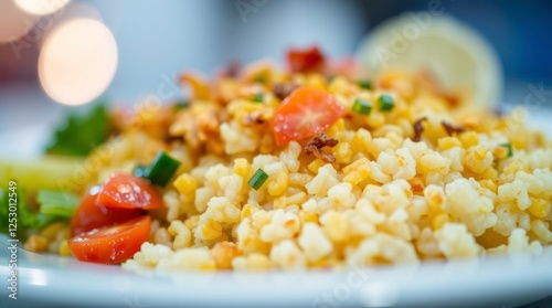 Delicious SpÃ¤tzle with Tomatoes and Crispy Onions photo