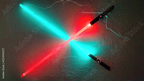 zwei Lichtschwerter