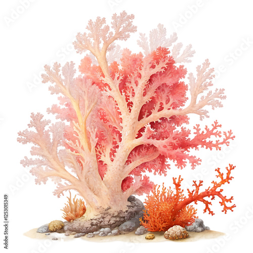 Soft coral in isolate background