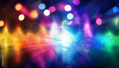 abstract colorful background with lights