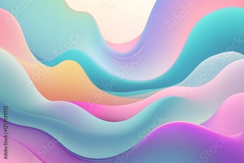 Weiche fließende Farbverläufe - Moderner Design Hintergrund