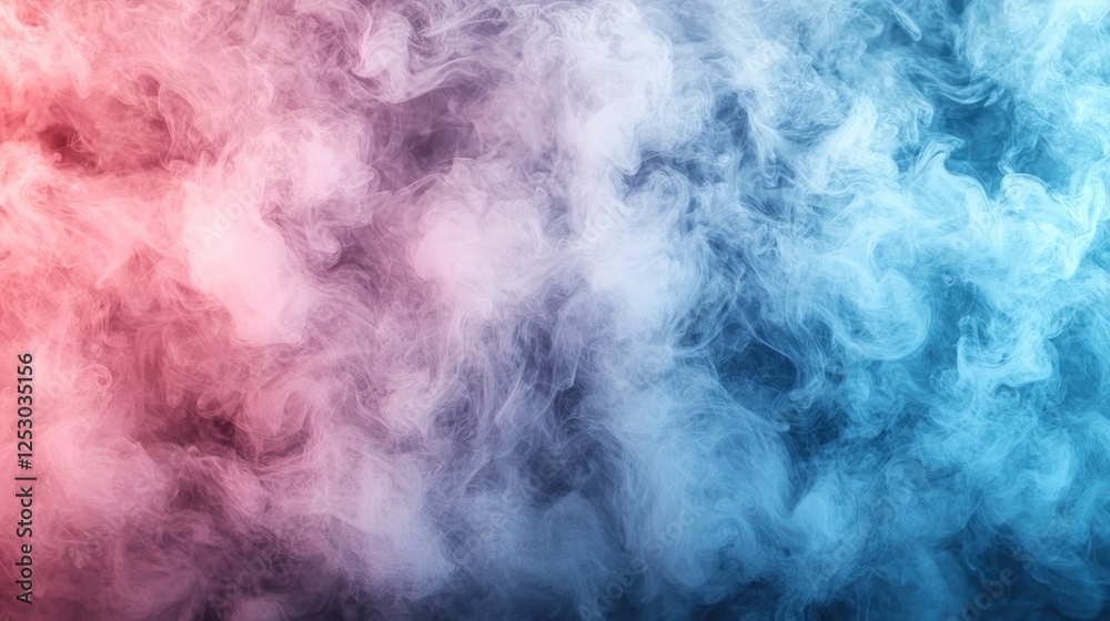 Colorful smoke background with red and blue hues creating a dramatic atmosphere Colorful smoke background with red and blue hues creating a dramatic atmosphere