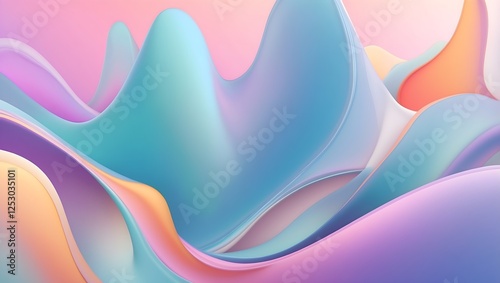Weiche fließende Farbverläufe - Moderner Design Hintergrund