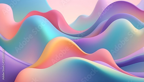 Weiche fließende Farbverläufe - Moderner Design Hintergrund