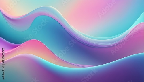 Weiche fließende Farbverläufe - Moderner Design Hintergrund