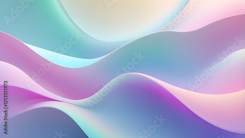 Weiche fließende Farbverläufe - Moderner Design Hintergrund