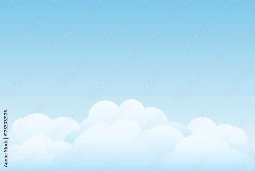 Sky background image with clouds, sky background. Web banner, poster, background image, vector illustration, vector. Sky background image with clouds, sky background. Web banner, poster, background image, vector illustration, vector.
