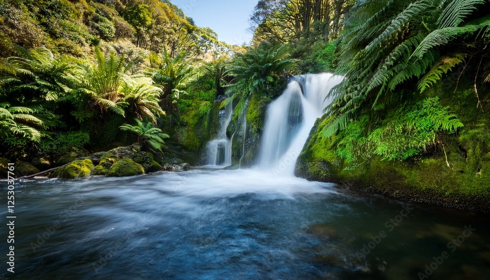 small waterfall in the forest small waterfall in the forest
