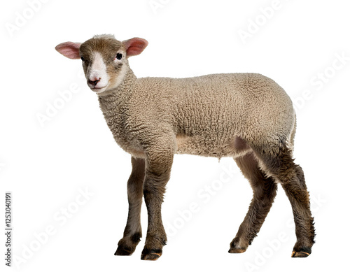 lamb isolated on white background