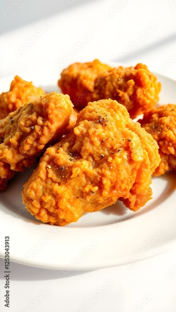 fried chicken on a plate fried chicken on a plate