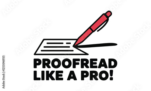 National Proofreading Day Vector Design | T-Shirt, Poster, Sticker, Social Media & Animated GIF | Solid Colors, No Gradient, Vector Illustration. Print ready eps
