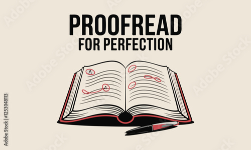 National Proofreading Day Vector Design | T-Shirt, Poster, Sticker, Social Media & Animated GIF | Solid Colors, No Gradient, Vector Illustration. Print ready eps