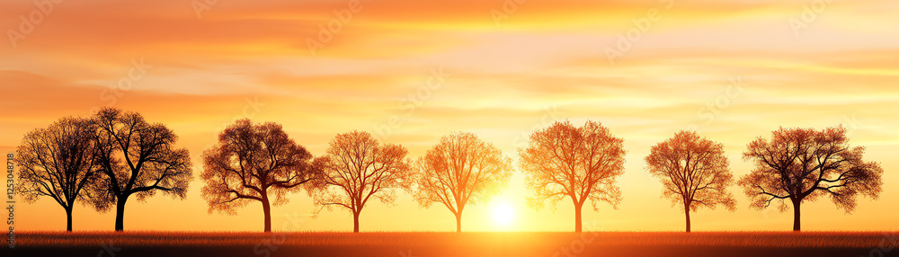 A breathtaking sunset casts a warm glow over a row of silhouetted trees. The vibrant colors of the sky create a stunning backdrop, highlighting the beauty of nature's scenery. A breathtaking sunset casts a warm glow over a row of silhouetted trees. The vibrant colors of the sky create a stunning backdrop, highlighting the beauty of nature's scenery.