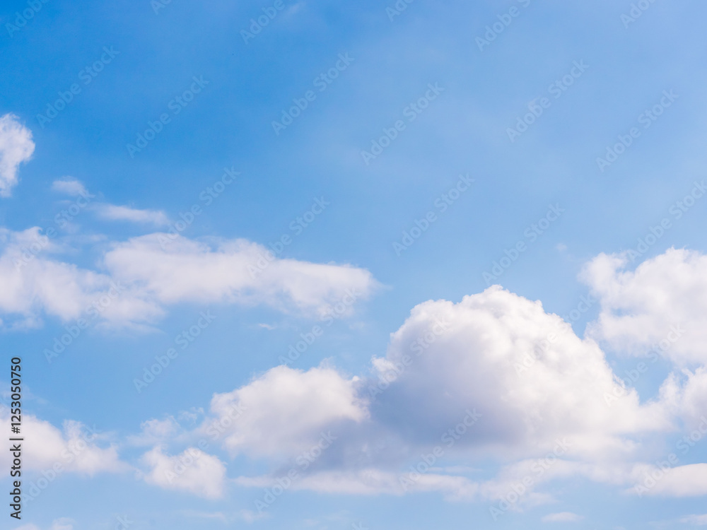 Naklejka premium 冬の青空と雲49