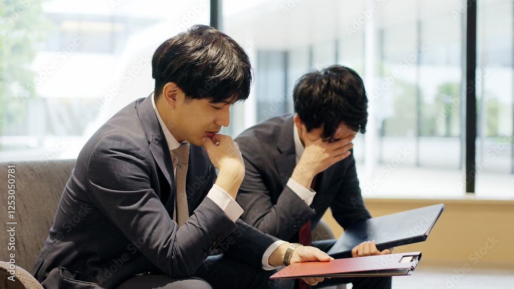 仕事で落ち込むビジネスマン