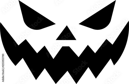 Halloween face icon.Cute Halloween pumpkin faces.Scary Pumpkin Face SVG Bundle, Pumpkin Face Clipart.spooky jack o lantern faces, carved pumpkins, scary expressions, Halloween decoration.