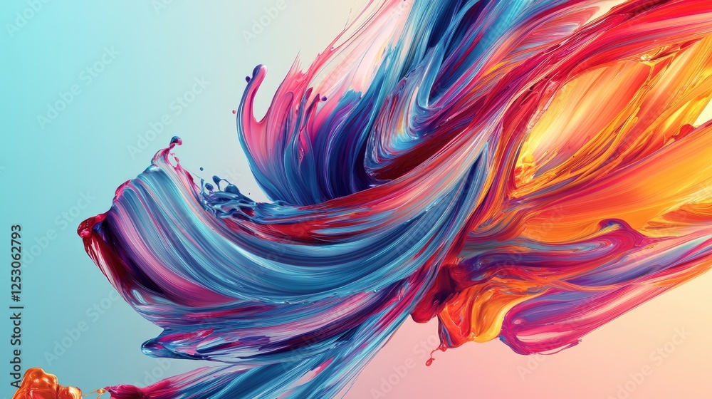 Fototapeta premium abstract background with a splash of colorful paint, wallpaper for your phone