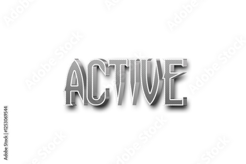 Active 3d text effect