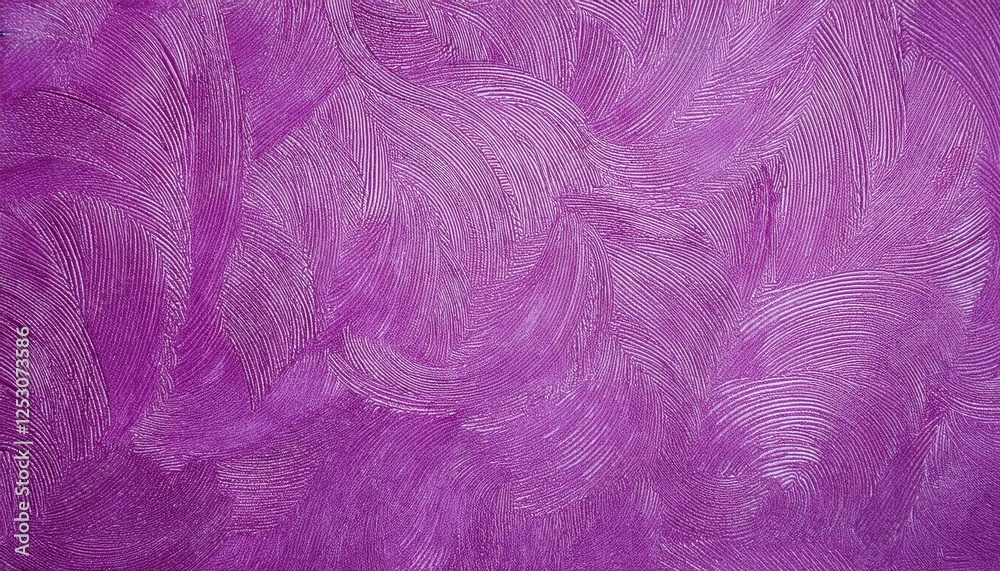 Obraz premium textured purple stucco wall background with artistic abstract brushstroke pattern for interior design, wallpaper, and decor