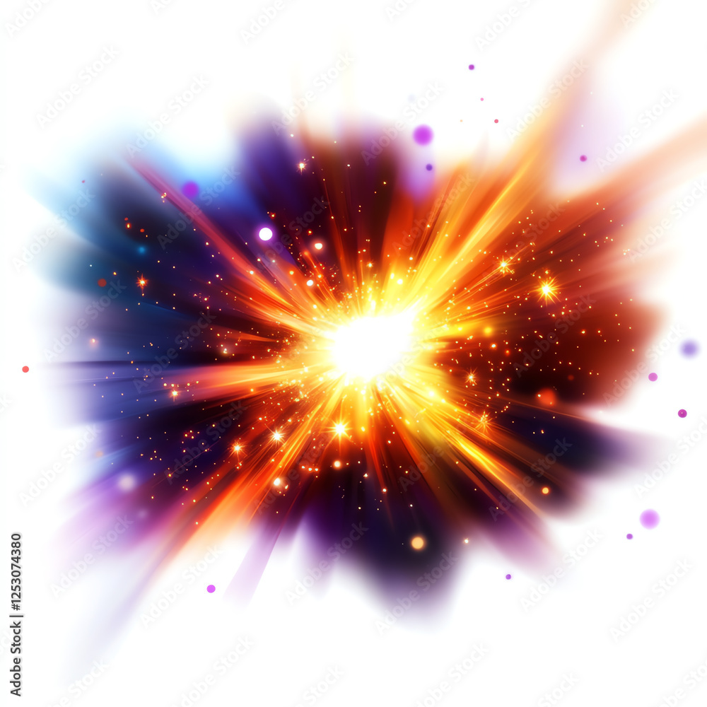 A vibrant explosion of colors radiates outward, creating a dynamic visual impact. This abstract art piece features bold hues of orange, yellow, and purple for an energetic feel. A vibrant explosion of colors radiates outward, creating a dynamic visual impact. This abstract art piece features bold hues of orange, yellow, and purple for an energetic feel.