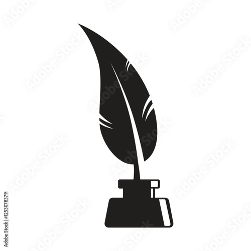 Feather icon vector design template