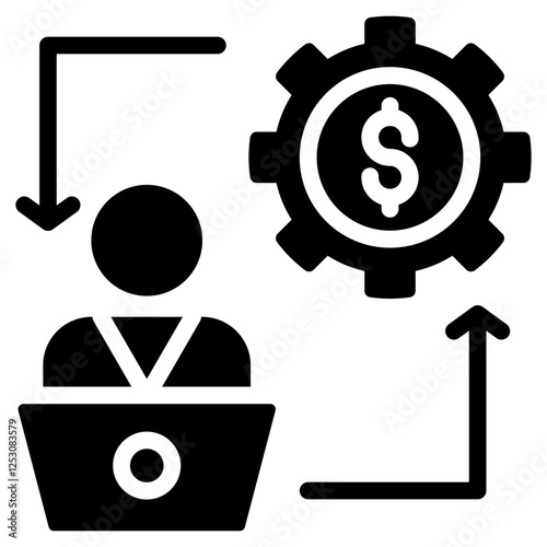 Self Employed Glyph Icon