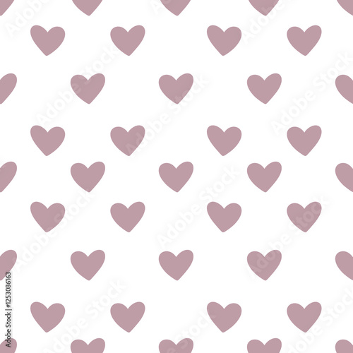 seamless pattern with pink hearts
