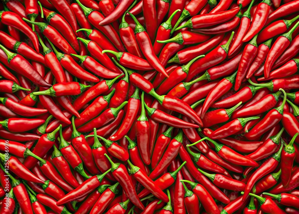 Fiery chili pepper macro: spicy red design for ketchup packaging, wraps, and web banners. Fiery chili pepper macro: spicy red design for ketchup packaging, wraps, and web banners.