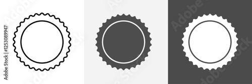 Badge icon set vector art