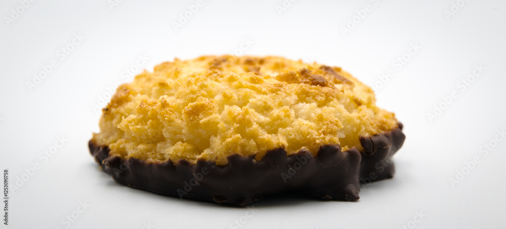 Coconut cake, sweet delicacy, food.