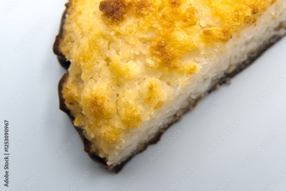 Coconut cake, sweet delicacy, food.