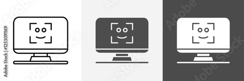 Computer Icon set vector art