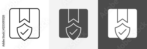 Insurance icon set vector art