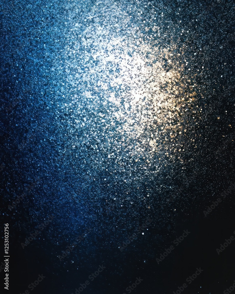 Obraz premium Grainy sepia noise texture with blue sapphire gradient shape