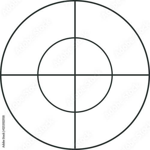 crosshairs isolated on white background