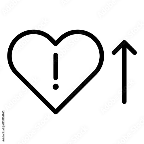 Health risk icon. Vector line icon