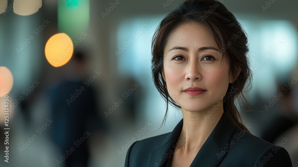 Confident Asian Businesswoman Portrait in Modern Office Environment Confident Asian Businesswoman Portrait in Modern Office Environment