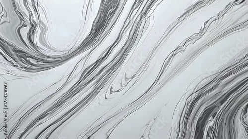 abstract black and white liquid marble pattern