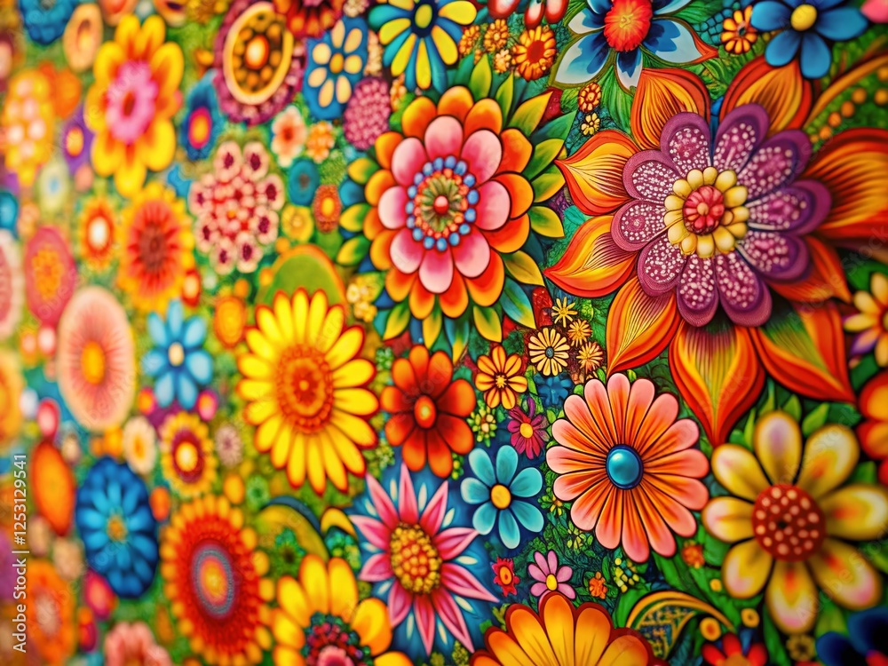 Retro 60s Floral Abstract Wallpaper, Tilt-Shift Miniature Effect, Bright Web Background Retro 60s Floral Abstract Wallpaper, Tilt-Shift Miniature Effect, Bright Web Background