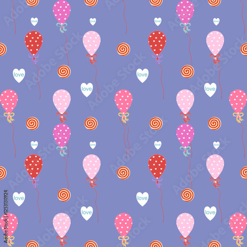 seamless pattern with balloons, Love in Bloom,Heartfelt Wishes,Romantic Gestures,Valentine's Day Dreams,Sweet Embrace,Love's Celebration,
Eternal Affection