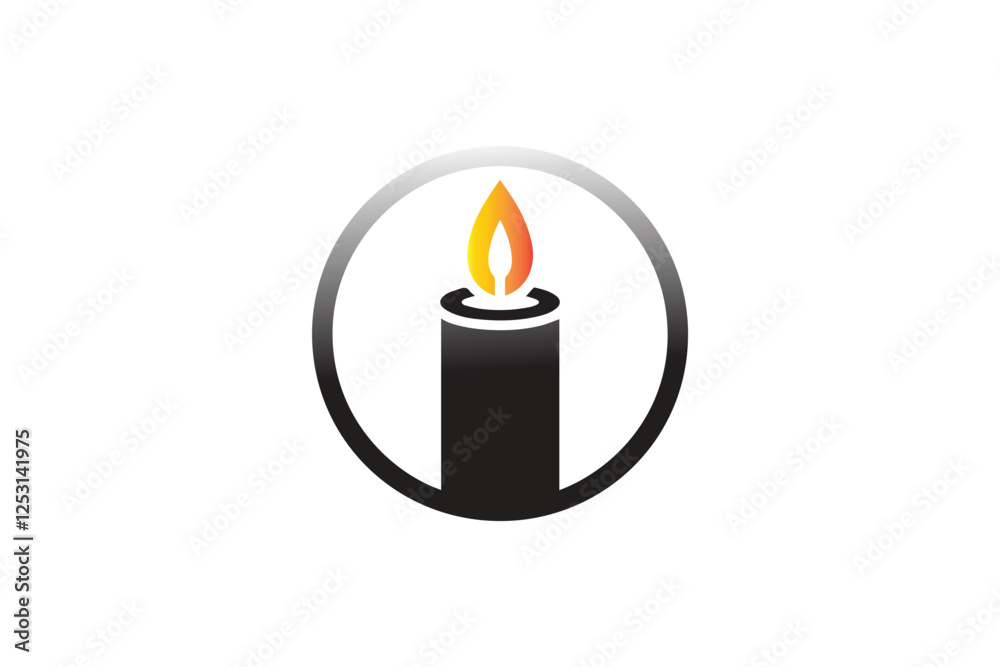 candle light icon vector silhouette isolated in white background candle light icon vector silhouette isolated in white background